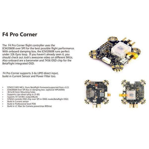 Planet Gates Original F4 Pro V4 Flight Controller with OSD New Arrival Flight-model+OSD+PDB ICM20608/MPU6000 IMU for FPV Racing Drone