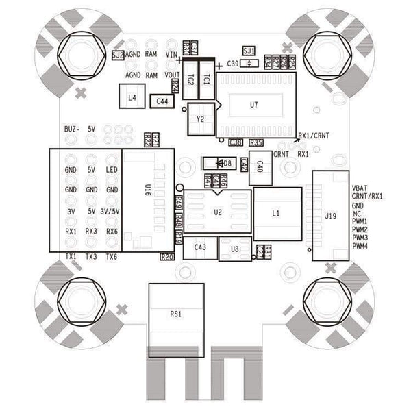 Planet Gates Original F4 Pro V4 Flight Controller with OSD New Arrival Flight-model+OSD+PDB ICM20608/MPU6000 IMU for FPV Racing Drone
