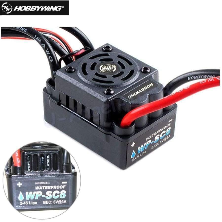 Planet Gates Original Hobbywing Speed Controller Hobbywing EZRUN Waterproof WP SC8 120A Brushless ESC T plug