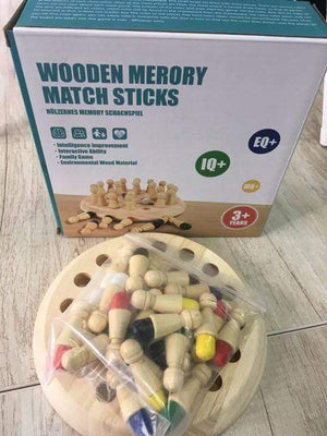 Planet Gates ORiginal packge Kids Game Chess Wooden Memory Match Stick Fun Color Game Board Puzzles Educational Toy Cognitive Ability Learning Children Toys