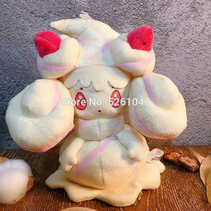 Original Pocket Monster Alcremie Plush Doll Sword Shield Stuffed Toy Cute Poke Figure 19cm Kid Gift (19cm High)