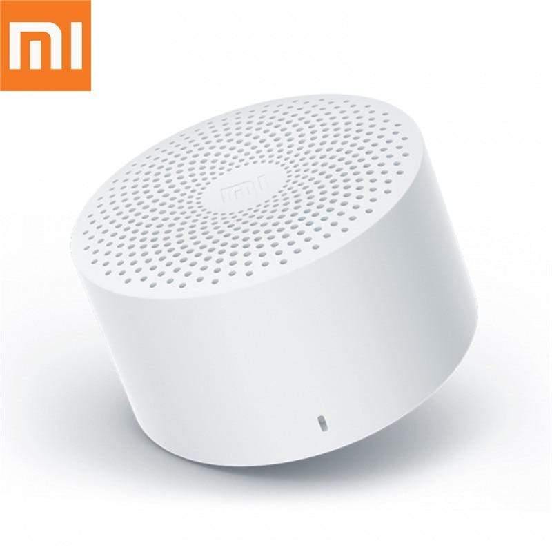 Planet Gates Original Xiaomi Mijia Bluetooth Speaker AI Control Wireless Portable Mini Bluetooth Speaker Stereo Bass With Mic HD Quality Call (White None)