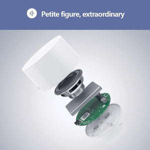 Planet Gates Original Xiaomi Mijia Bluetooth Speaker AI Control Wireless Portable Mini Bluetooth Speaker Stereo Bass With Mic HD Quality Call (White None)