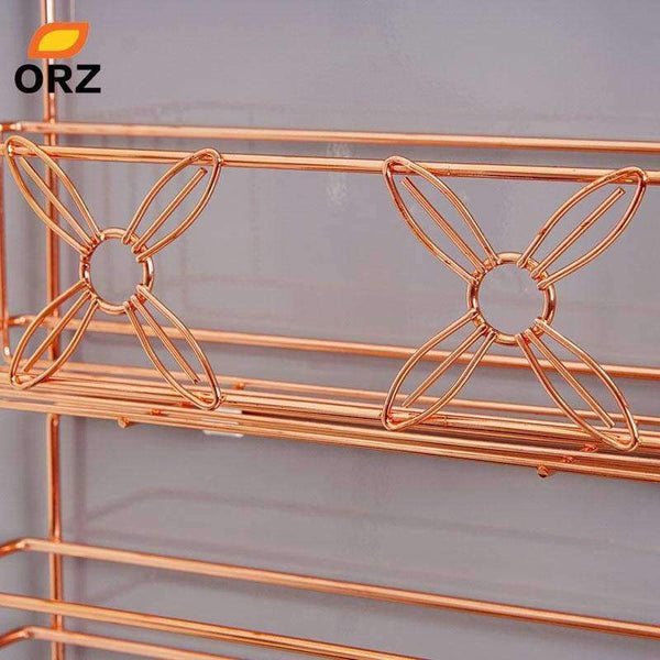 Planet Gates ORZ Refrigerator Broadside Shelf Rack Sidewall Multipurpose Shelf Crack Storage Rack Multi-layer Kitchen Organizer