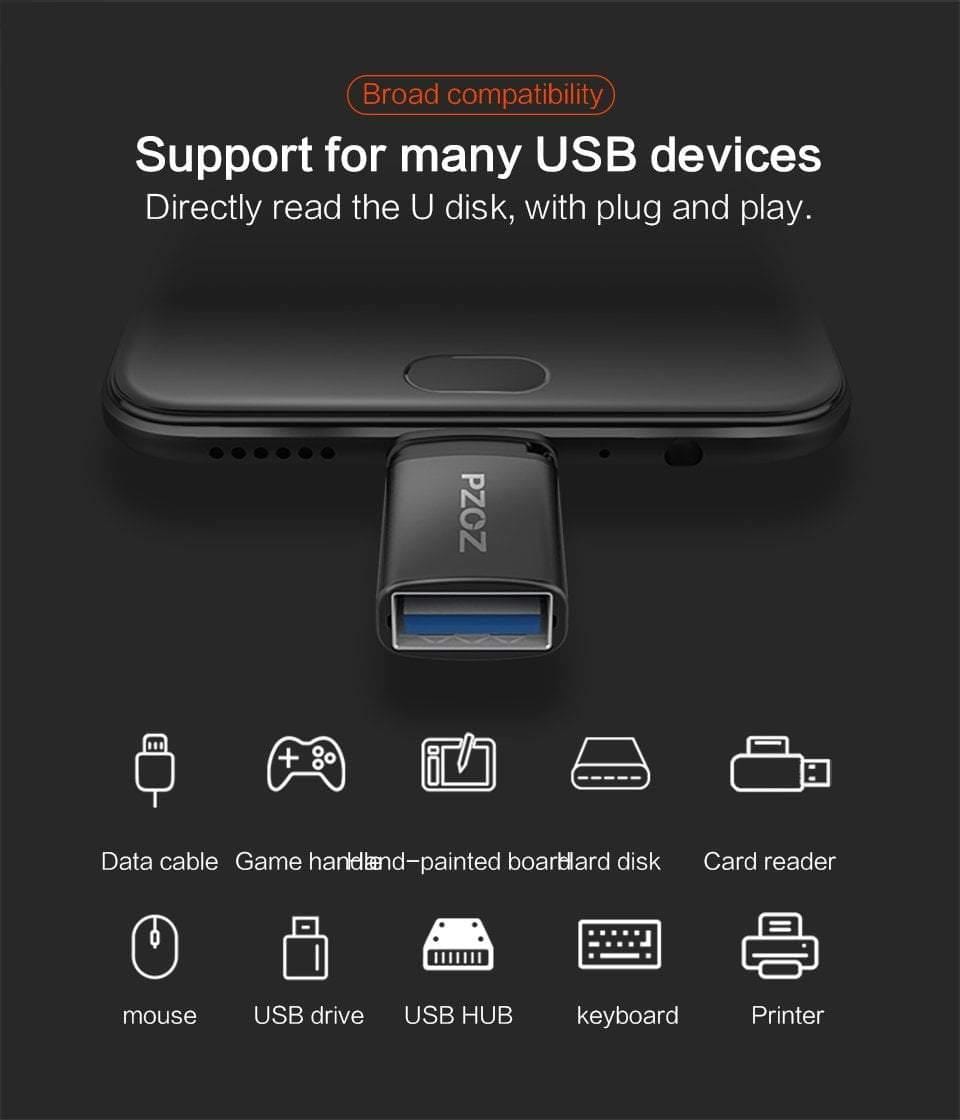 Planet Gates OTG Type C to usb c 3.0 to Micro for iphone Macbook Google xiaomi phone Tablet Charge Data cable Type-c usb otg adapter