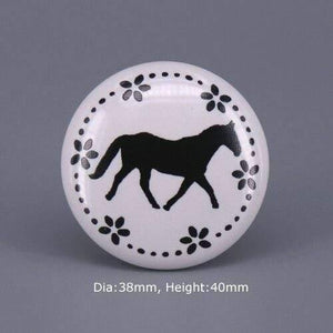 1x Classic White  Porcelain/Ceramic Drawer Pull Knob Cabinet Cupboard Door Handle Knob