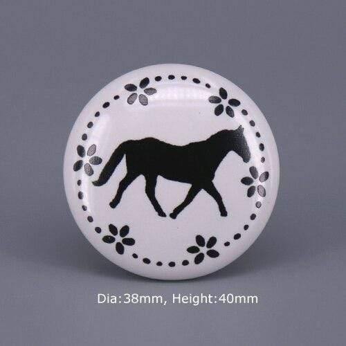 1x Classic White  Porcelain/Ceramic Drawer Pull Knob Cabinet Cupboard Door Handle Knob