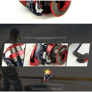 Fishing Spinning Reel Metal Spool 12 Ball Bearing 2000-7000 Series Hot Wheels carretilhas de pescaria fishing tackle