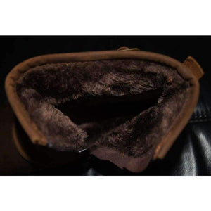 Planet Gates OTTO ZONE Men's Autumn/Winter Martin Boots Genuine Cow Leather High Top Ankle Boots Cotton-Padded Leather Shoes Size EU 39-46