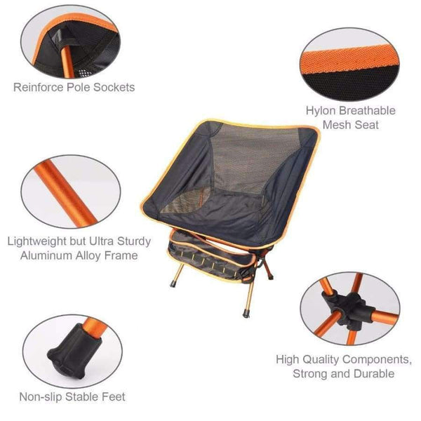Planet Gates Outdoor Beach Camping Chair for Picnic fishing chairs Folded chairs for Garden,Camping,Beach,Travelling,Office Chairs