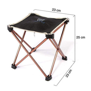 Outdoor Camping Chairs Portable 7075 Aluminum Alloy Anti-Corrosion Outdoor Fishing Picnic Bbq Garden Chair Square Tool