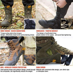 Planet Gates Outdoor camping tactical military shoes camouflage combat hiking hunting boots