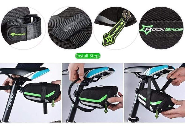 Planet Gates Outdoor Cycling Back Seat Bicycle Rear Bag Rainproof Nylon Bike Saddle Bag Tail Pouch Package Bicycle Accessories