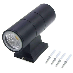 Planet Gates Outdoor Decorative IP65 Waterproof Wall Lamp Up Down Dual-Head Aluminum Cylinder COB LED 6W 10W Porch Lights AC 85-265V