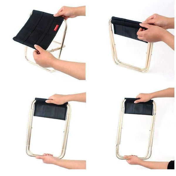 Planet Gates Outdoor Folding Chair 7075 Aluminum Alloy Fishing Camping Chair BBQ Stool Folding Stool Portable Travel Train Chair