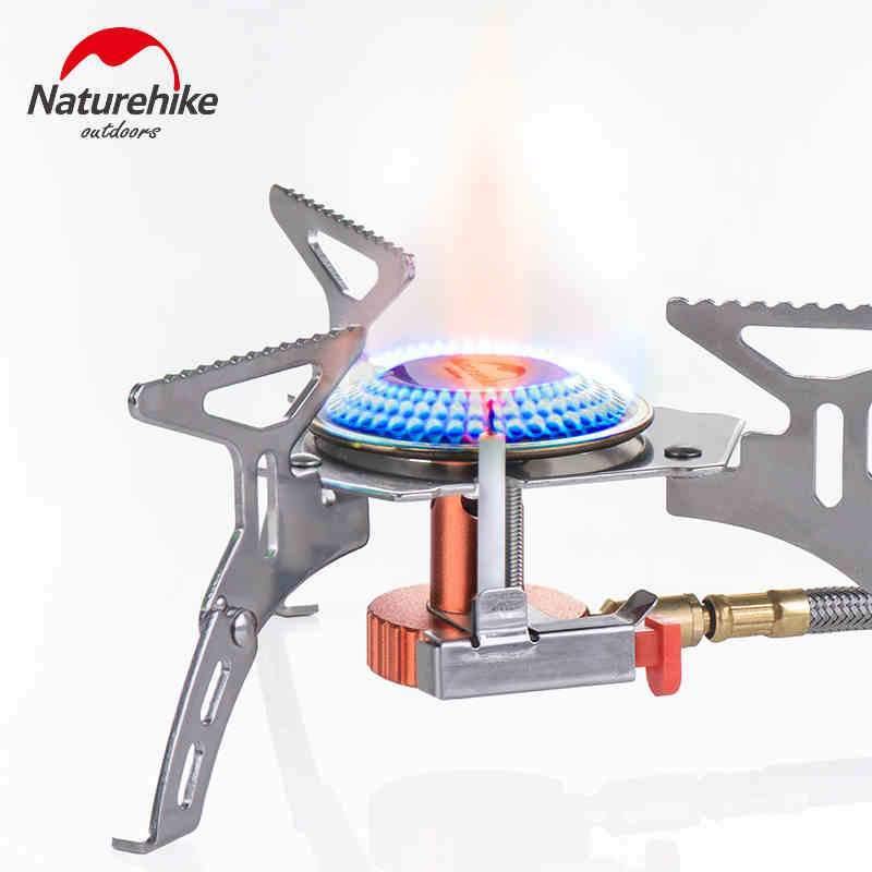 Planet Gates Outdoor Folding One-Piece Copper Stove Cooking Furnace End Split Type Gas Burners Portable Stove Gas Cookers Camping Equipment