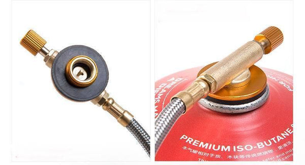 Planet Gates Outdoor Folding One-Piece Copper Stove Cooking Furnace End Split Type Gas Burners Portable Stove Gas Cookers Camping Equipment
