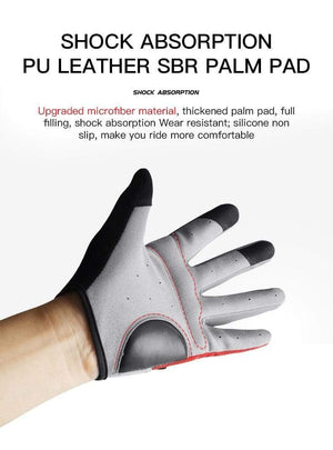 Planet Gates Outdoor Men's Full Finger Cycling Gloves Guantes Ciclismo Road Mountain Bike MTB Gloves Long Finger Bicycle Gloves M L XL