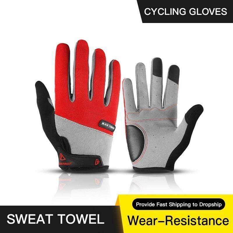 Planet Gates Outdoor Men's Full Finger Cycling Gloves Guantes Ciclismo Road Mountain Bike MTB Gloves Long Finger Bicycle Gloves M L XL