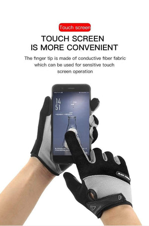 Planet Gates Outdoor Men's Full Finger Cycling Gloves Guantes Ciclismo Road Mountain Bike MTB Gloves Long Finger Bicycle Gloves M L XL