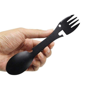 Planet Gates Outdoor Mini Portable Spoon Fork Lightweight Useful Titanium Camping Backpacking Cutlery Spork Fork Spoon