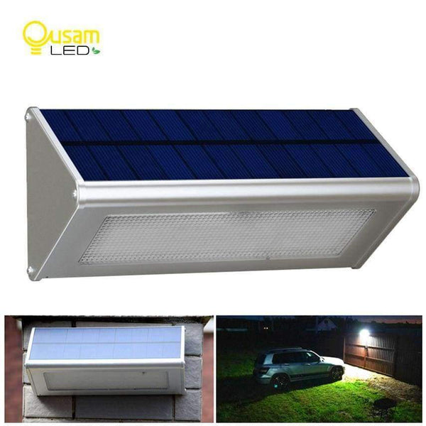 Planet Gates Outdoor Solar Powered Lamp Security Light With Motion Sensor Aluminum Alloy Street Porch Light lampada 48 LED 800LM Waterproof
