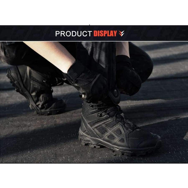 Planet Gates Outdoor Sports Tactical Military Ankle Boots for Camping Hunting Men's Shoes Wear-resistant mountaineering Trekking Boots