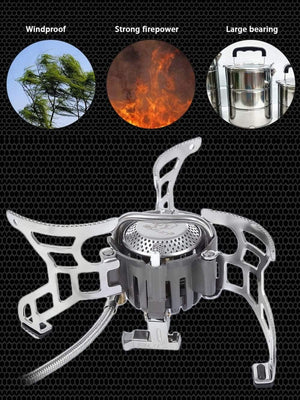 Planet Gates Outdoor Stove Camping Equipment Foldable Split Gas Stove Picnic Burners Stoves Cooking Tools