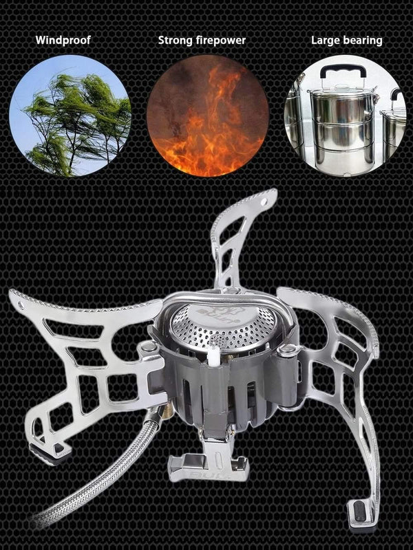 Planet Gates Outdoor Stove Camping Equipment Foldable Split Gas Stove Picnic Burners Stoves Cooking Tools