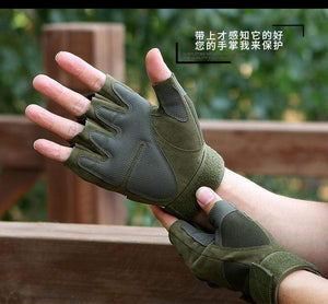 Planet Gates Outdoor Tactical Gloves Airsoft Sport Gloves Half Finger Type Military Men Combat Gloves Shooting Hunting Gloves