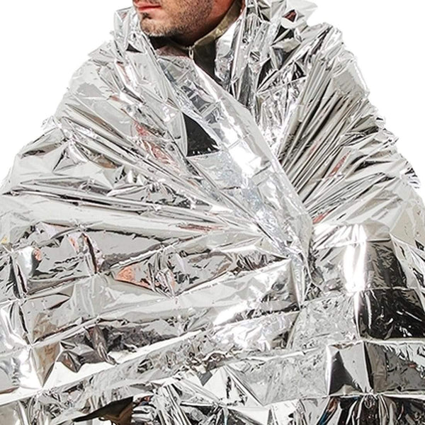 Planet Gates Outdoor WaterProof Emergency Survival Rescue Blanket Foil Thermal Space First Aid Sliver Rescue Curtain camping equipment