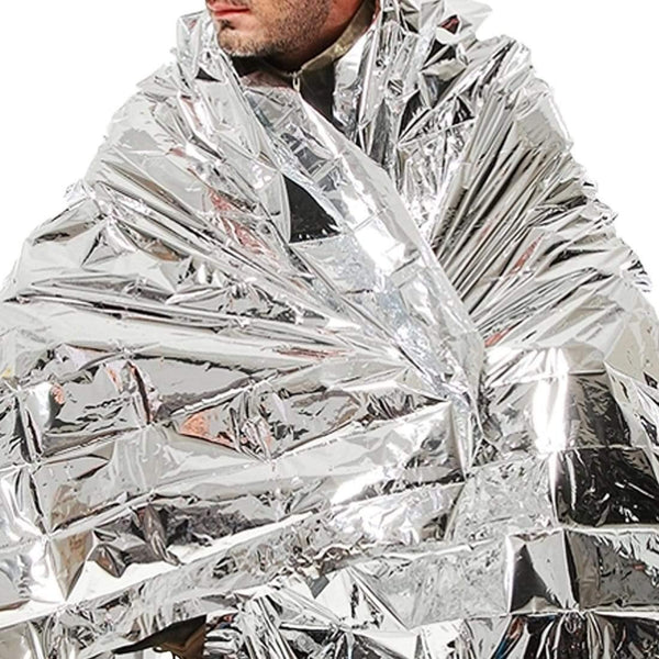 Planet Gates Outdoor WaterProof Emergency Survival Rescue Blanket Foil Thermal Space First Aid Sliver Rescue Curtain camping equipment