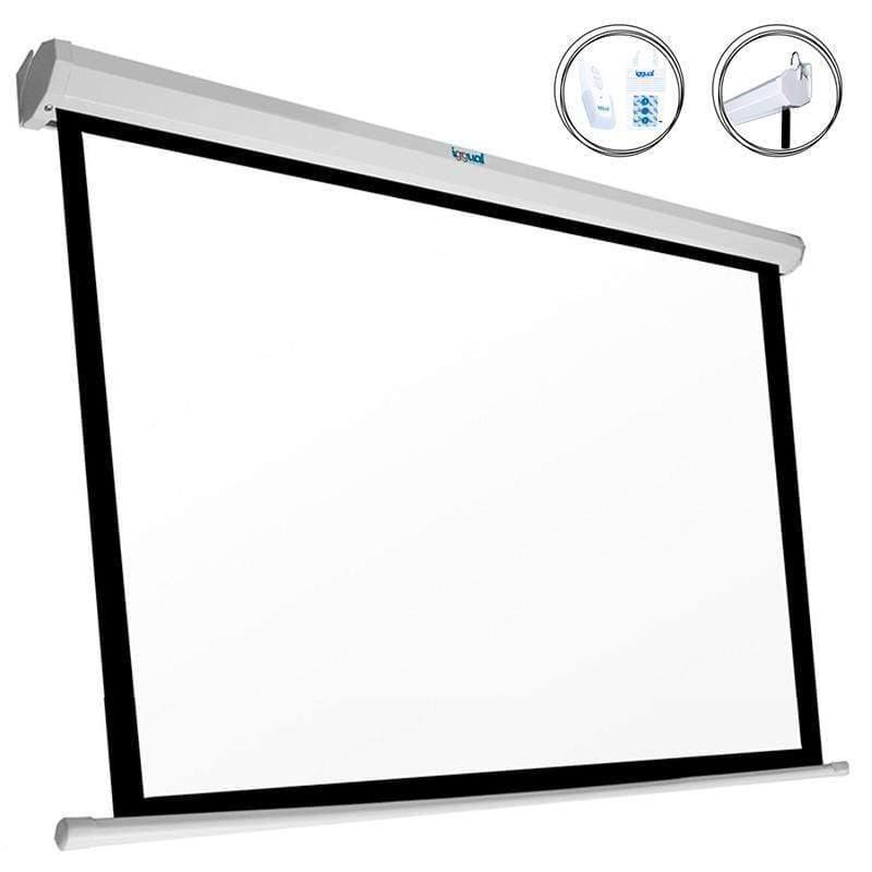 OUTLET Panoramic Electric Screen iggual PSIPS243 110" (243 x 137 cm) White (No packaging)