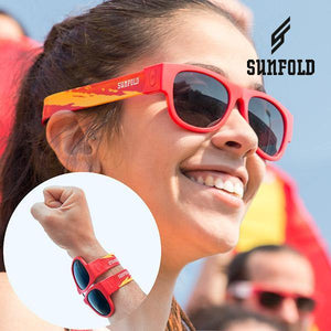 OUTLET Red Sunfold Spain World Cup Roll-Up Sunglasses (No packaging)