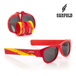 OUTLET Red Sunfold Spain World Cup Roll-Up Sunglasses (No packaging)