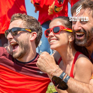 OUTLET Red Sunfold Spain World Cup Roll-Up Sunglasses (No packaging)