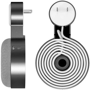 Planet Gates Outlet Wall Mount Holder for Google Home Mini (1st Gen) Google Nest Mini (2st Gen) Cord Management for Google Mini Smart Speaker