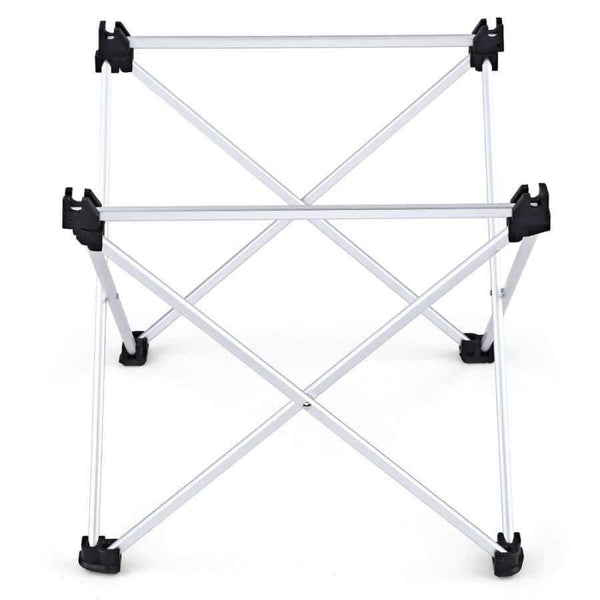 Planet Gates Outlife Portable Outdoor BBQ Camping Picnic Aluminum Alloy Folding Table Portable Lightweight Rain-Proof Mini Rectangle Table