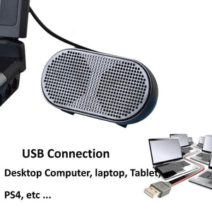 Planet Gates OUTMIX Portable Sound Box Mini Speaker USB Powered Stereo Computer Speaker Loudspeaker Subwoofer for PS4 Game Notebook Laptop PC