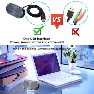 Planet Gates OUTMIX Portable Sound Box Mini Speaker USB Powered Stereo Computer Speaker Loudspeaker Subwoofer for PS4 Game Notebook Laptop PC