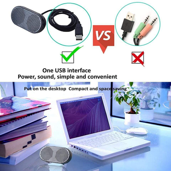 Planet Gates OUTMIX Portable Sound Box Mini Speaker USB Powered Stereo Computer Speaker Loudspeaker Subwoofer for PS4 Game Notebook Laptop PC