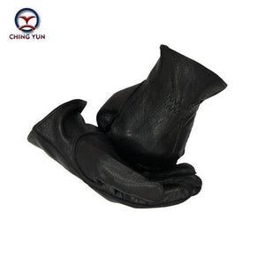 Planet Gates Outside the suture / 10 Leather gloves male warm soft men's Arm sleeve black men mittens imitate rabbit fur 70% wool