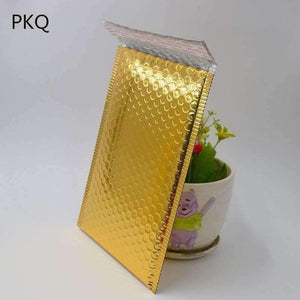 Gold Aluminium Foil Bubble Envelopes Bags Purple Mailers Padded Shipping Envelope With Bubble Mailing Bag Business Supplies