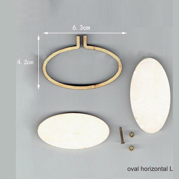 Planet Gates oval horizontal L Art Works Sewing Cross Stitch Bag Clothes Earring Embroidery Frame Embroidery Hoop Ring 15 Types DIY Crafts Tool