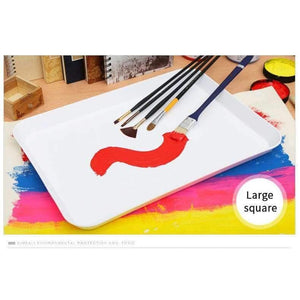 Planet Gates oval Professional No-Clean Acrylic Paint Palette  For Acrylic Painting Pigments Can Be Teared Paletas Palette Art Supplies