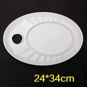 Planet Gates oval Professional No-Clean Acrylic Paint Palette  For Acrylic Painting Pigments Can Be Teared Paletas Palette Art Supplies