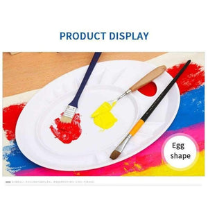 Planet Gates oval Professional No-Clean Acrylic Paint Palette  For Acrylic Painting Pigments Can Be Teared Paletas Palette Art Supplies