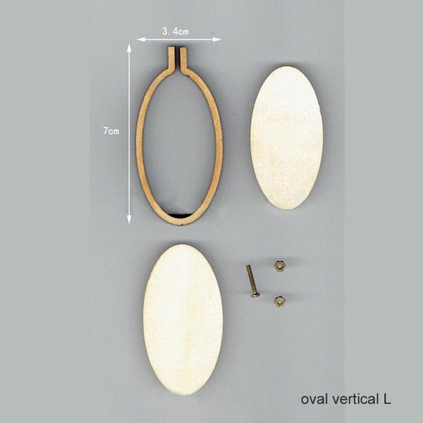 Planet Gates oval vertical L Art Works Sewing Cross Stitch Bag Clothes Earring Embroidery Frame Embroidery Hoop Ring 15 Types DIY Crafts Tool