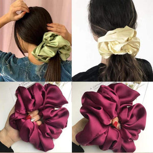 Oversize Scrunchie Women Girls Elastic Hair Rubber Bands Accessories Gum For Women Tie Hair Ring Rope Ponytail Holder Headdress
