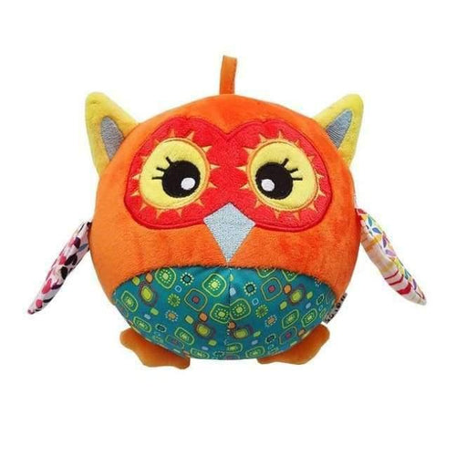 Planet Gates owl Baby Appease Toys For Car Pram Crib Ball Cartoon Animals Plush Doll Grasp Education Toys For Newborn Infant Gifts